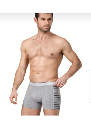Namaldı Men's Elestan Lycra Side Striped Boxer 3 Pcs