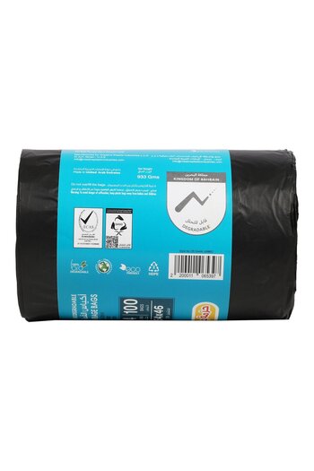 Homemate Home Mate Biodegradable Black Garbage Roll 4 Gallon 54x46cm Jumbo Pack (100pcs)