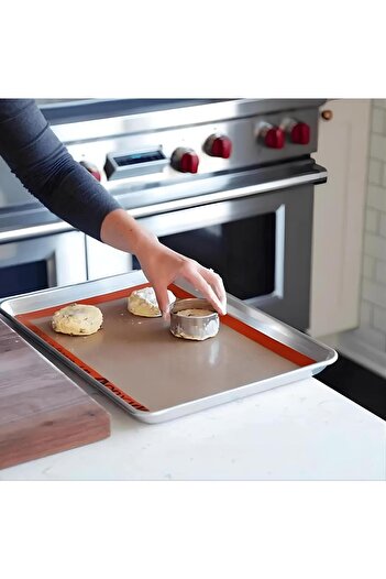 MorBebe Baking Mat Ovenable Self-Oiling Silicone I Dough Rolling Mat I Silicone Baking Mat 30X40