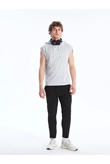 LC Waikiki Ανδρικό αθλητικό παντελόνι XSIDE ACTIVE Black Slim Fit