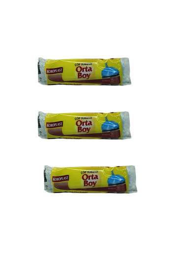 Koroplast Garbage Bag 55X60 cm 15 Pieces Medium Size X 3 Pieces