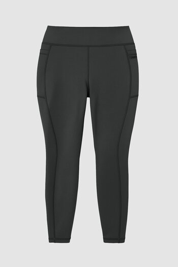 TOMMY LIFE Anthracite Flexible Standard Fit Performance Plus Size Women's Tights - 94652