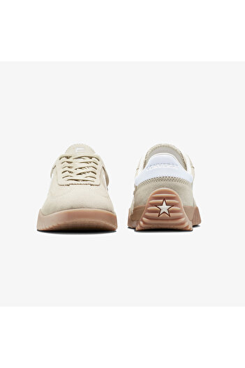 Converse Run Star Trainer Suede Unisex Krem Sneaker