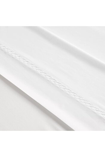 Home Centre Wave Egyptian Cotton Sateen 400 Thread Count Super King Flat Sheet - 260x270 cm