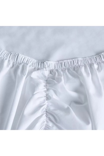 Home Centre Eternity Cotton Percale 325 Thread Count Full Fitted Sheet - 120x200 cm