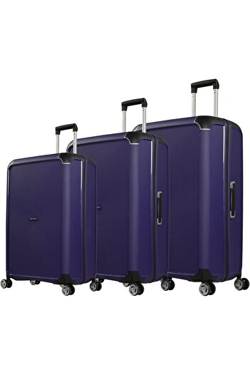 eminent Hard Shell 3-Piece Suitcase Luggage Sets for Unisex – B0002 | Ultra Lightweight Polypropyl