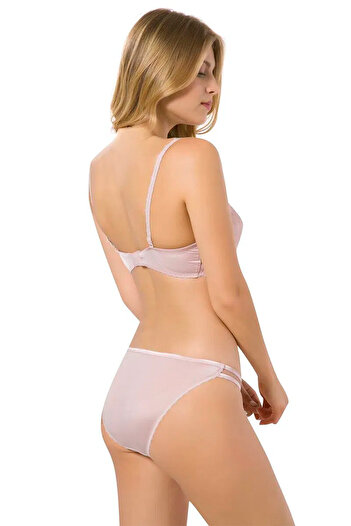 Le Jardin Brode Covered Silicone Push up Supported Bra Set Vivian Lj5050