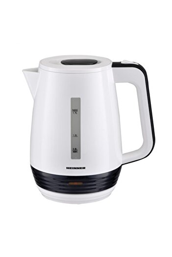 Heinner HEK-17WH Electric Kettle, 1.7 L, Stainless Steel Heating Element, Auto Shut-Off, Plastic, Bl