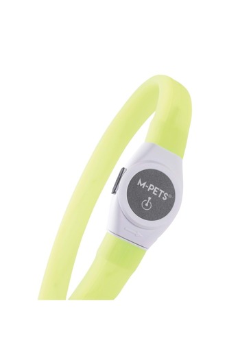 M-PETS Flash Led Neck Collar Green (L)