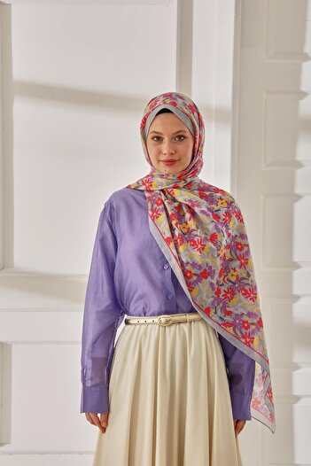 Silk Home Patterned Soft Shawl 70019-01