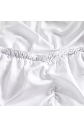Home Centre Sterla Tencel Sateen 500 Thread Count Super King Fitted Sheet - 200x205 cm