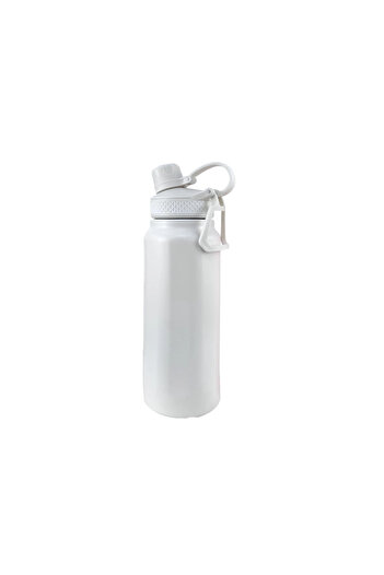 OEM White thermal bottle with magnetic phone holder, 950 ml