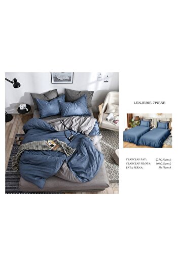 CHIRASO CHIRASO Bedding, 7 pieces, 2 x Duvet Covers 160x220, 1 Classic Bed Sheet 225x250, 4 Pillowcases