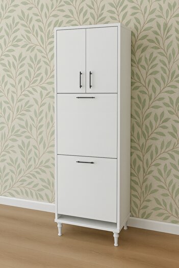 Teknor Nergis Çok Amaçlı Dolap Kirli Çamaşır Sepeti Dolabı 150x60