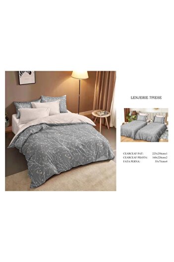 CHIRASO CHIRASO Bedding, 7 pieces, 2 x Duvet Covers 160x220, 1 Classic Bed Sheet 225x250, 4 Pillowcases