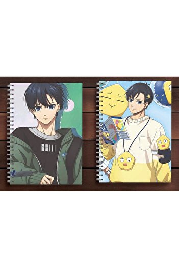 nihonwosekai Blue Lock Anime A5 Boy Notebook 2 Pcs 50 Leafs Isagi Yoichi