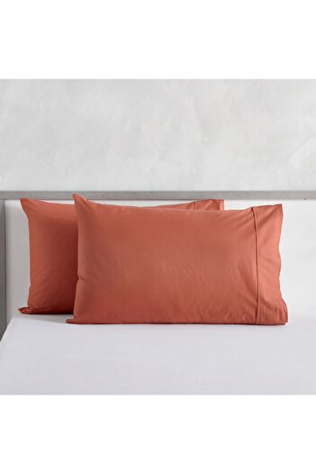 Home Center Essence Cotton Percale 144 Thread Count 2-Piece Standard Pillowcase Set - 50x75 cm