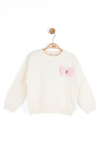 NK Girl's Wing Sweatshirt Age 4-8 Cream