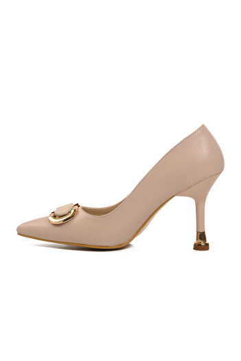 Pierre Cardin Cream Women's Evening Dress Shoes Narrow Fit
