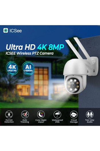 OEM Outdoor/indoor Surveillance Camera, smart, QUTEK Guardian – 8MP, 360° rotating, zoom