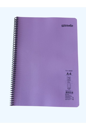 KIZILELMADA My Note Large Size A4 72 Sheets Lined Spiral Notebook – Ideal for Lectures and Notes