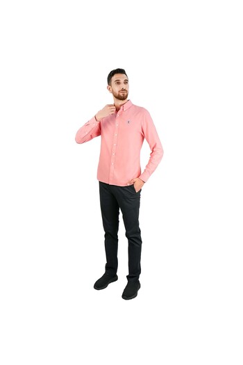 Giordano قميص أكسفورد للرجال بطبعة أسد