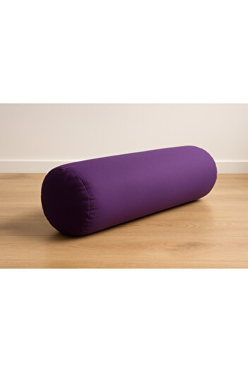 SUNYOGA Zafu циліндрична довга подушка для йоги та медитації Bolster фіолетового кольору