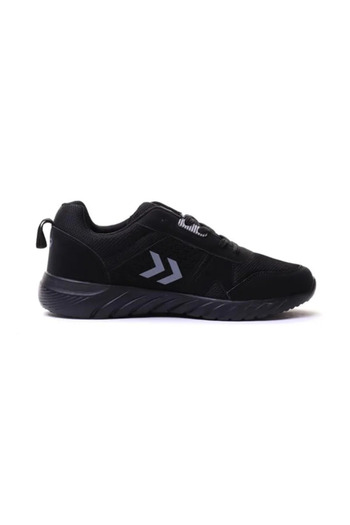 hummel Verona 212491-2267 Plain Black Unisex Casual Sports Shoes with Light Sole