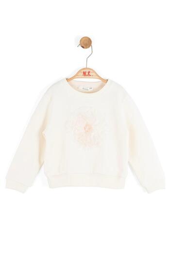 NK Baby Girl Kite Sweatshirt 1-4 Years Cream