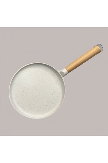 Brivoo® Non-stick pancake pan 28 cm with wooden handle, modern design,