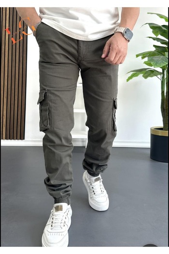 LORDA GİYİM Men's Denim Comando Pants with Lycra Flexible Cargo Pockets