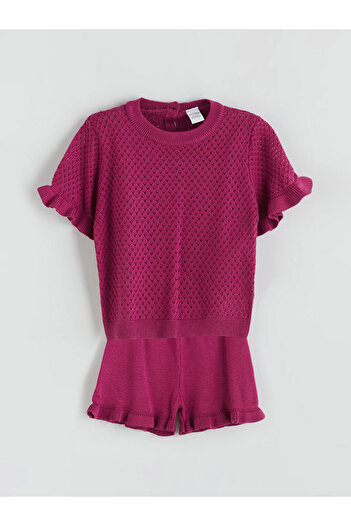 LC Waikiki Crew Neck Girl's Blouse and Shorts