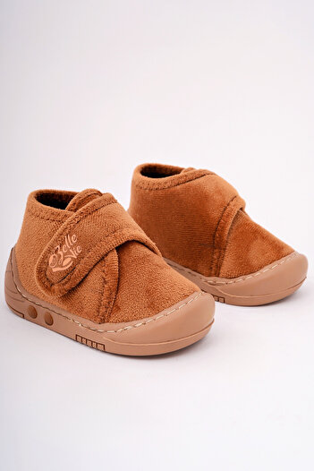 Belle Vie Shoes Camel (Tan) Plush Lighted Baby-Child Home Boots Slippers