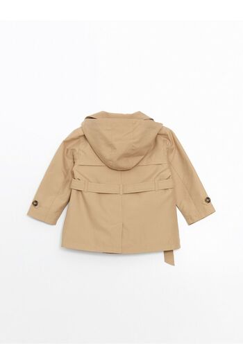 LC Waikiki LCW Kids Kapüşonlu Uzun Kollu Basic Kız Çocuk Trençkot