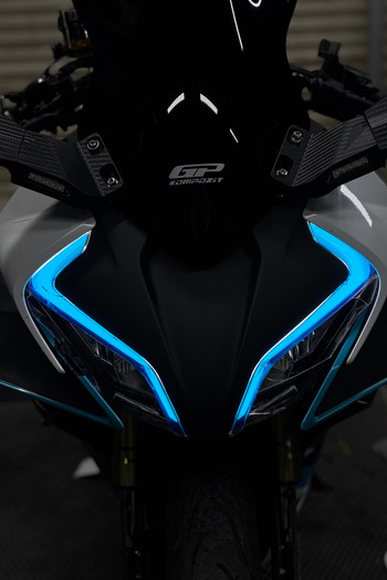 Banxtre Light Blue Color Headlight Design Film Sticker for Cfmoto 450Sr