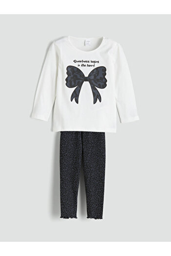 LC Waikiki Black Baby Girl T-Shirt and Leggings 2 Pack