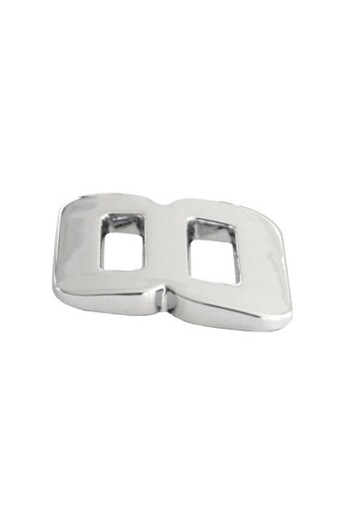 Mega Drive Car Ornament 3D Number 8 26 MM Chrome