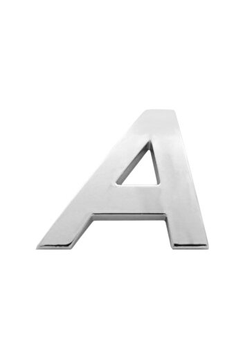 Mega Drive Car ornament 3D Letter A 26 MM Chrome