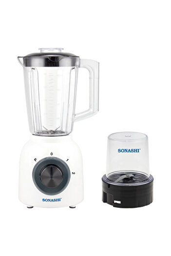 sonashi 500w 2 In 1 Blender With Unbreakable Jar (white) Sb-161n