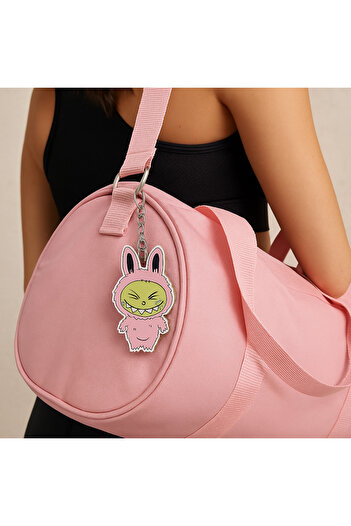 simagift Labubu Character Keychain – Wooden Design, Cute and Fun Gift