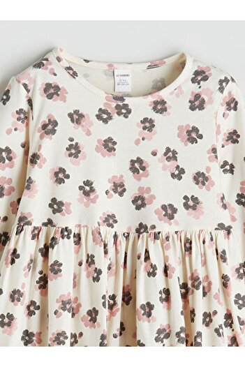 LC Waikiki Lcw Kids Floral Combed Cotton Girl's Dress