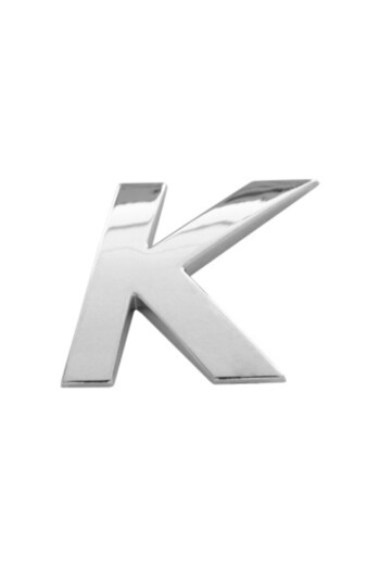 Mega Drive Car ornament 3D Letter K 26 MM Chrome