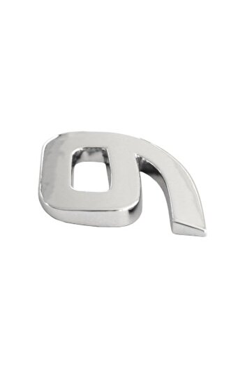 Mega Drive Car Ornament 3D Number 9 26 MM Chrome