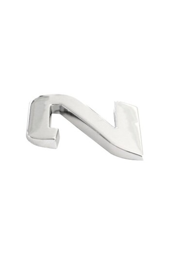 Mega Drive Car Ornament 3D Number 2 26 MM Chrome