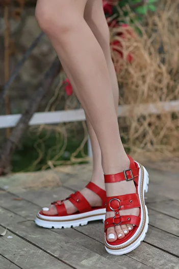 Madam Tarz Alba Thick Sole Buckle Sandals