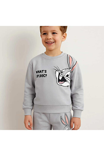 krm kerem bebe Seasonal Bunny Printed Double Children's Set