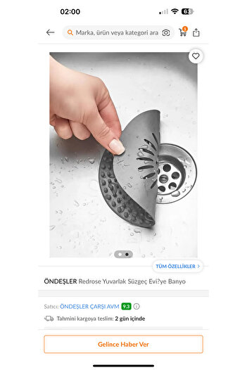 BALCI HEDİYELİK Soft Silicone Sink Strainer, Round Design with Anti-Slip and Practical Use