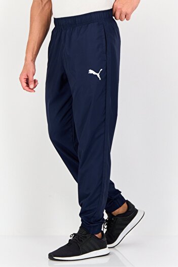 Puma Men Sportswear Fit Drawstring Training Track Pants, Navy