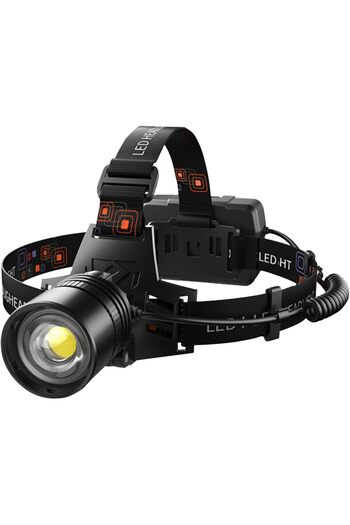 erorex LED Rechargeable Headlamp Flashlight Bright 3 Modes IPX4 Waterproof USB Rechargeable Zoom Headlight