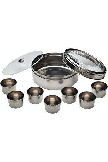 erorex Kitchen World Of Flavours Masala Dabba Spice Box Storage Set With 7 Containers And Double Lids